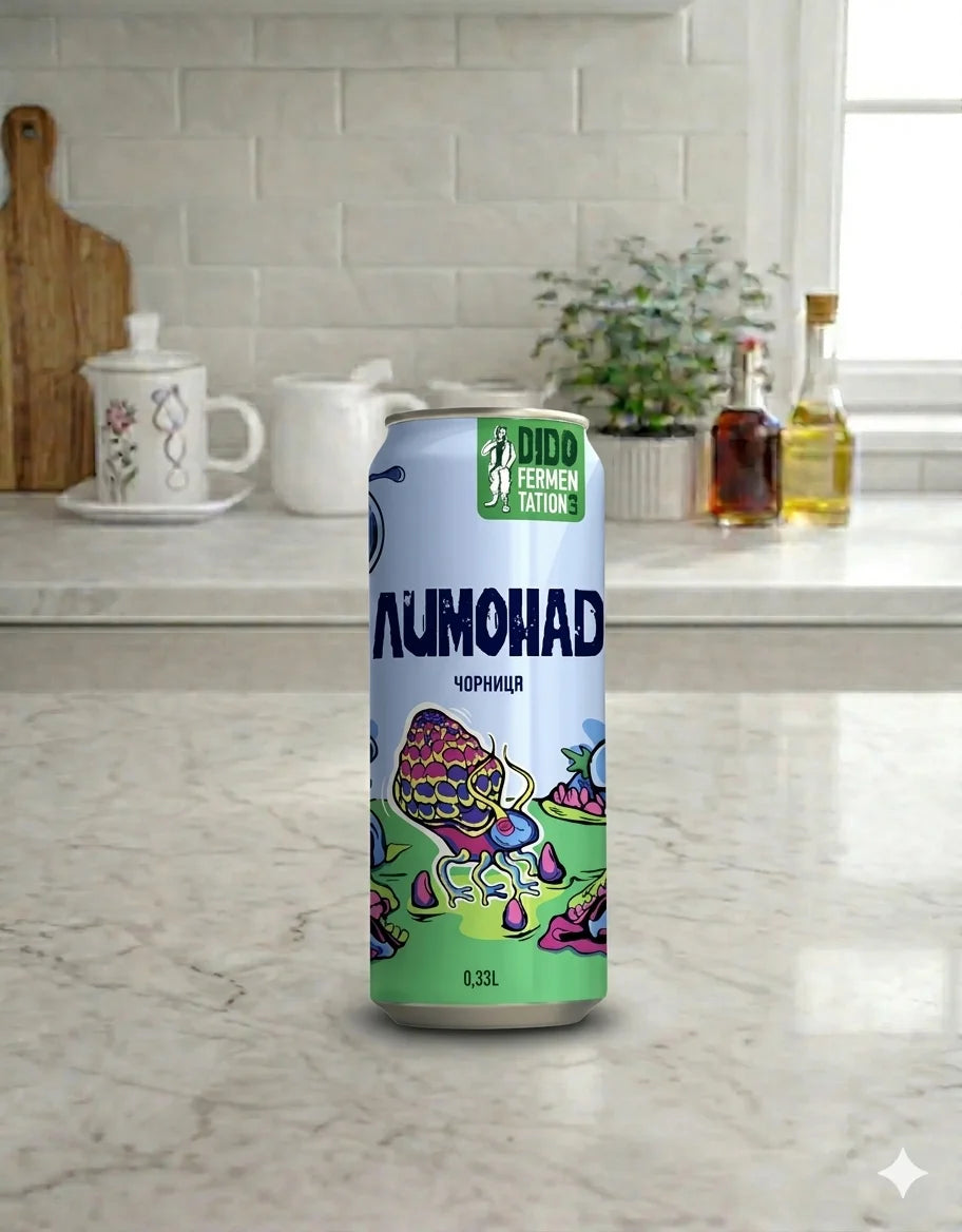 Lemonade "Blueberry" (Can) Pravda 0.33L
